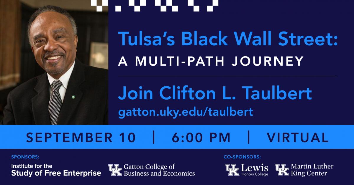 Clifton L. Taulbert: Tulsa’s Black Wall Street: A Multi-Path Journey Flyer