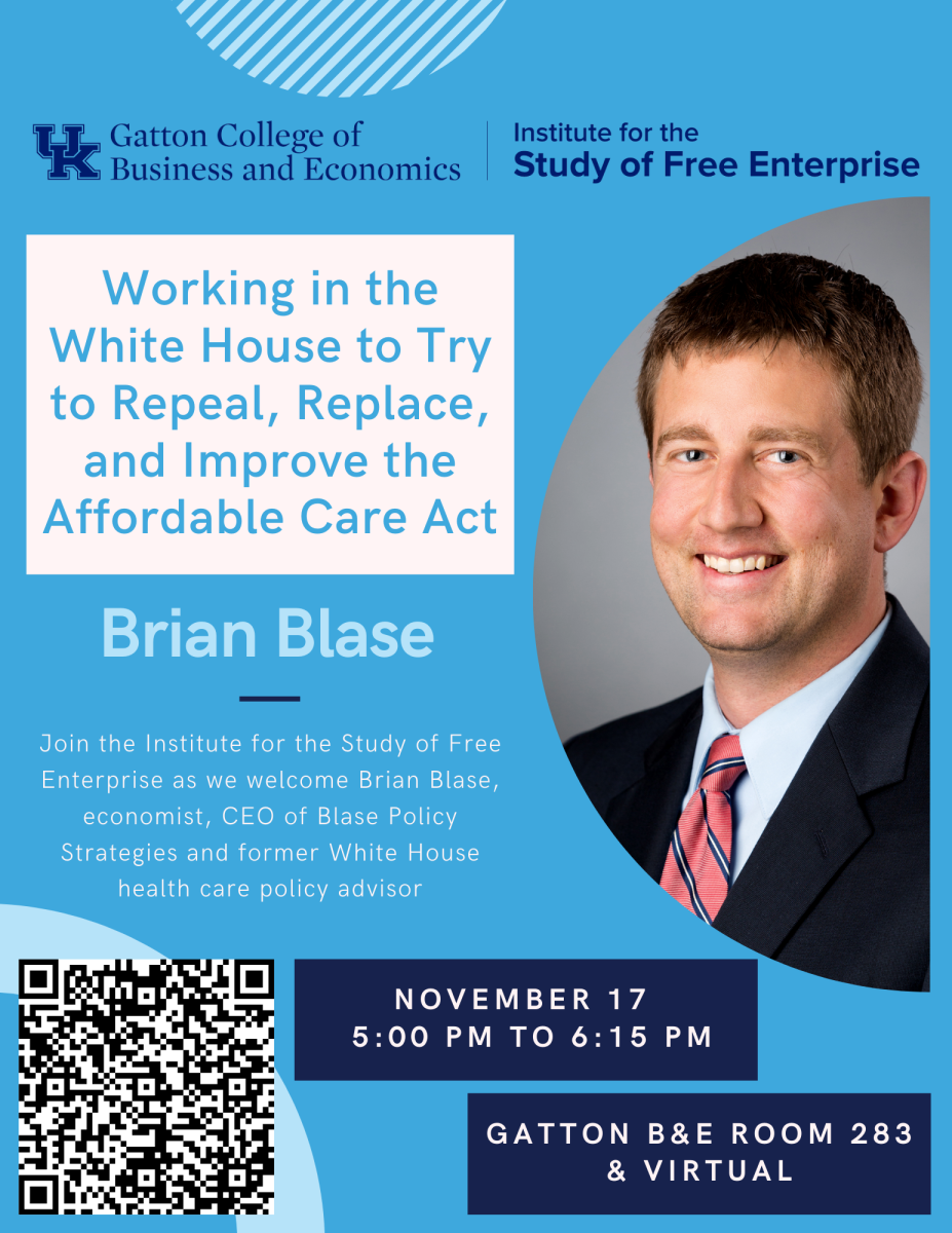 Brian Blase: Working in the White House to Try to Repeal, Replace, and Improve the Affordable Care Act Flyer