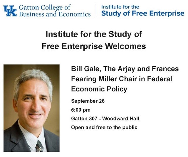 William Gale: Fiscal Therapy Flyer